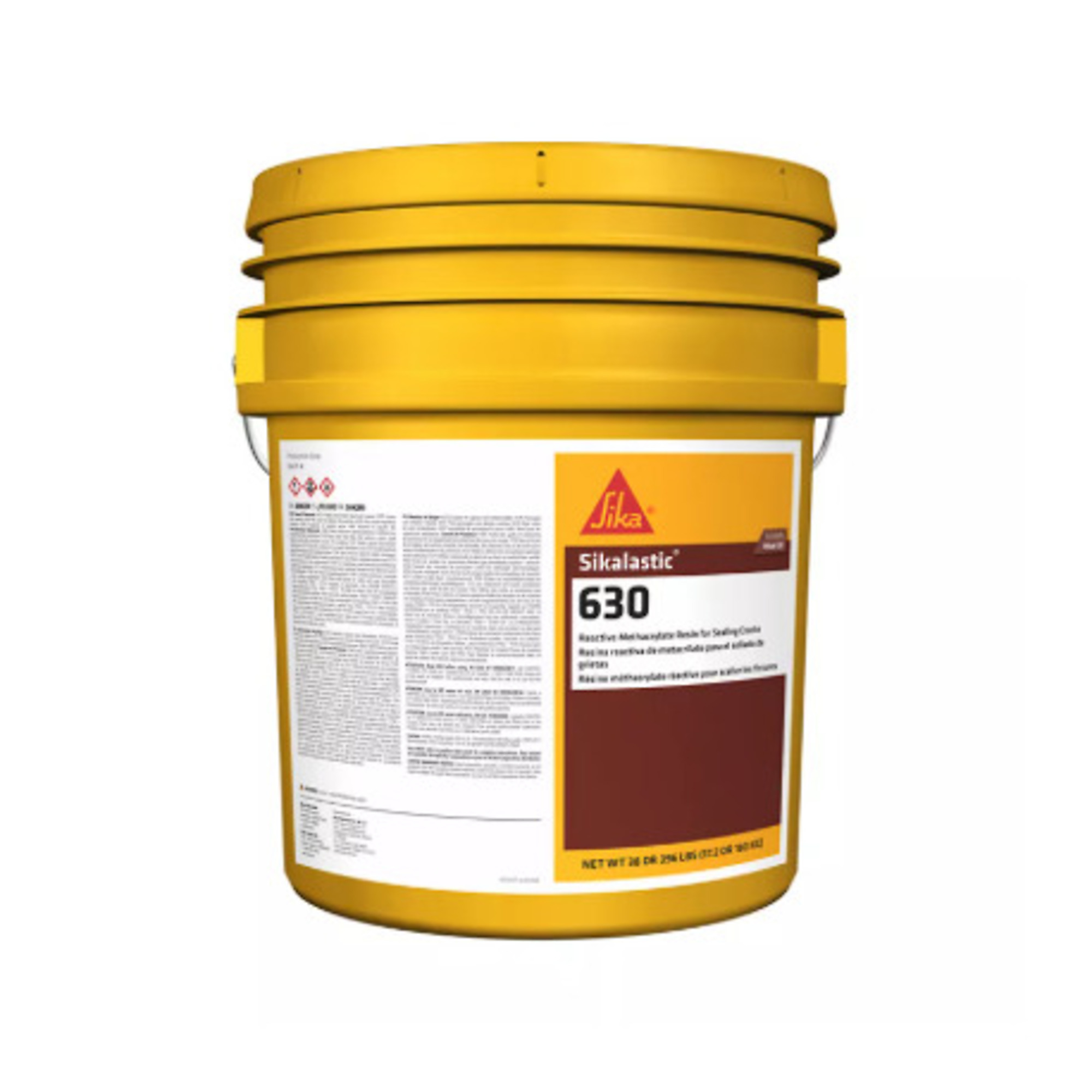 Sikalastic 630 Reactive Methacrylate Resin for Sealing Cracks and Conrete Decks, 38Lb Pail